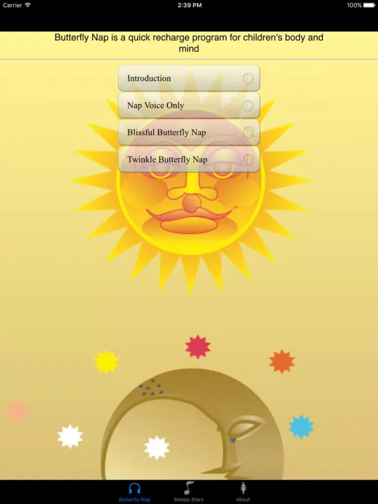 Capturas de pantalla de Butterfly Nap and Sleepy Stars iPad 