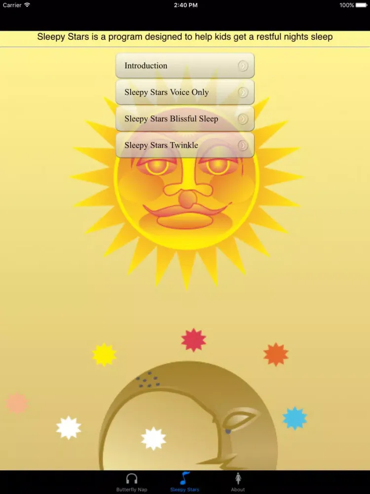 Capturas de pantalla de Butterfly Nap and Sleepy Stars iPad 