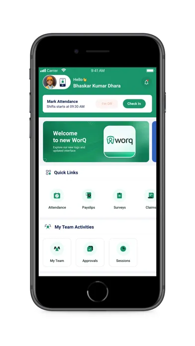 Captures d'écran de WorQ