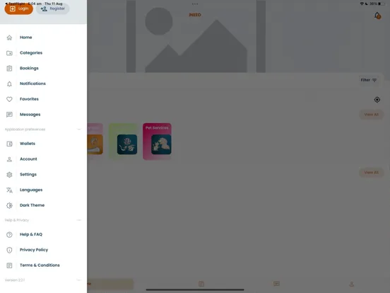 iNeed Services iPad  স্ক্রিনশট