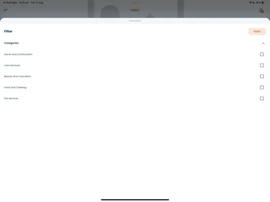 iNeed Services iPad  স্ক্রিনশট