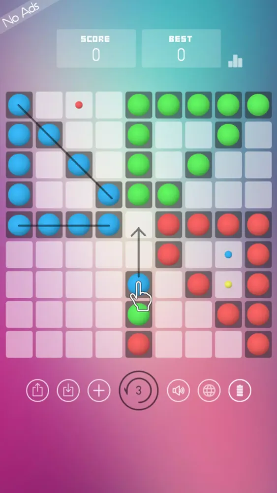 Color Lines: Classic Puzzle स्क्रीनशॉट