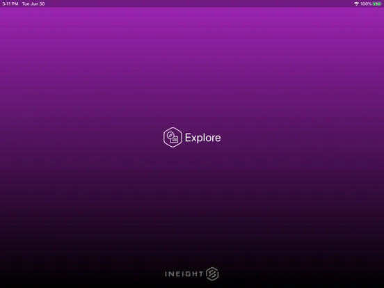 Ảnh chụp màn hình của InEight Explore iPad 