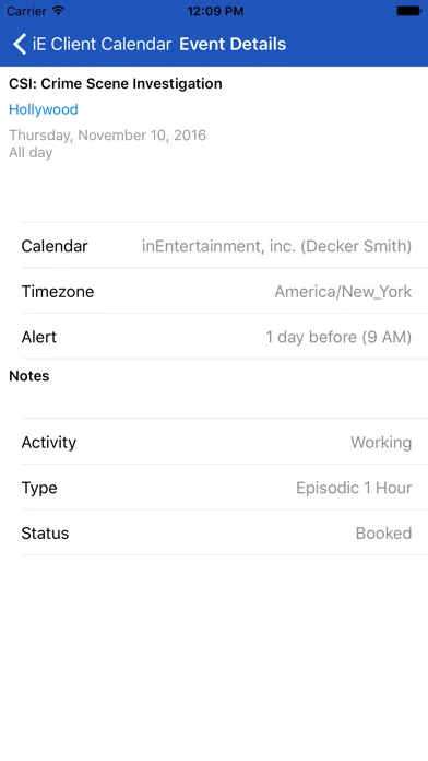 Capturas de pantalla de iE Client Calendar
