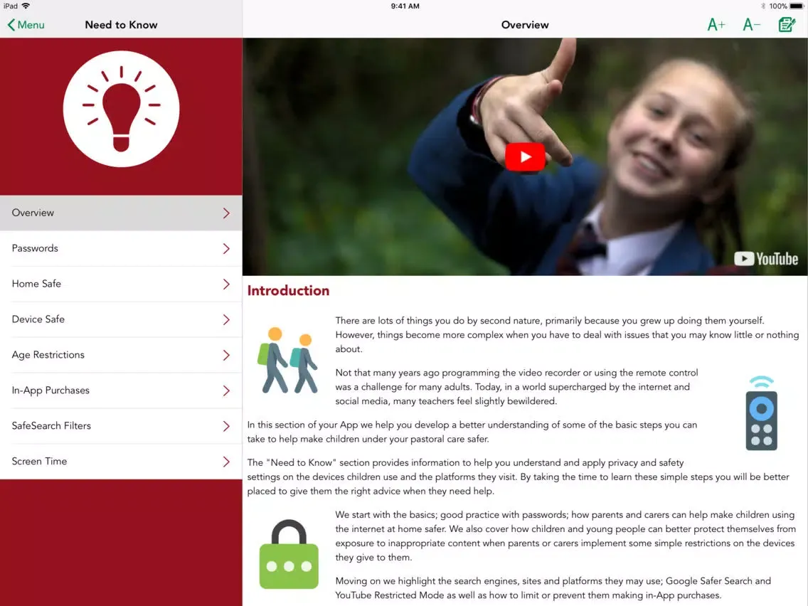 Capturas de tela do St Joseph's Grammar iPad 