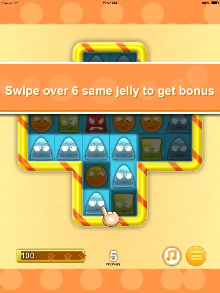 Captures d'écran de Jelly Crush Blast iPad 