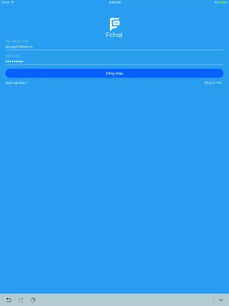 FChat iPad  स्क्रीनशॉट
