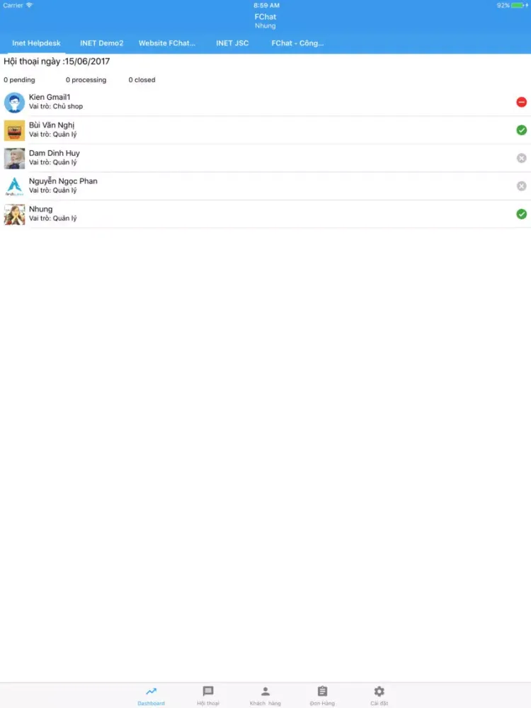 FChat iPad  स्क्रीनशॉट