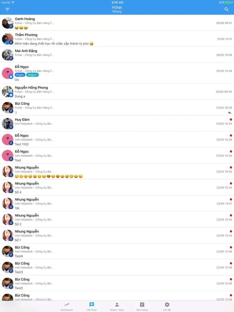 FChat iPad  स्क्रीनशॉट
