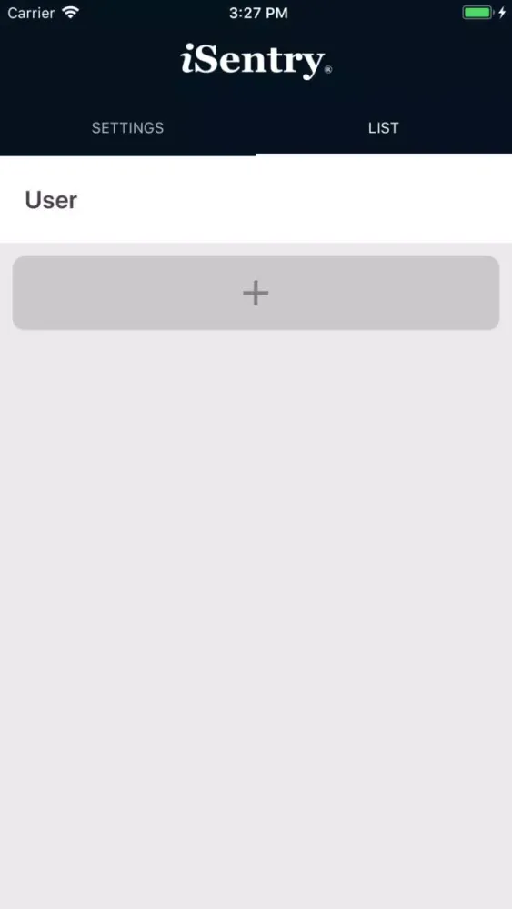 Screenshot di iSentry: INET