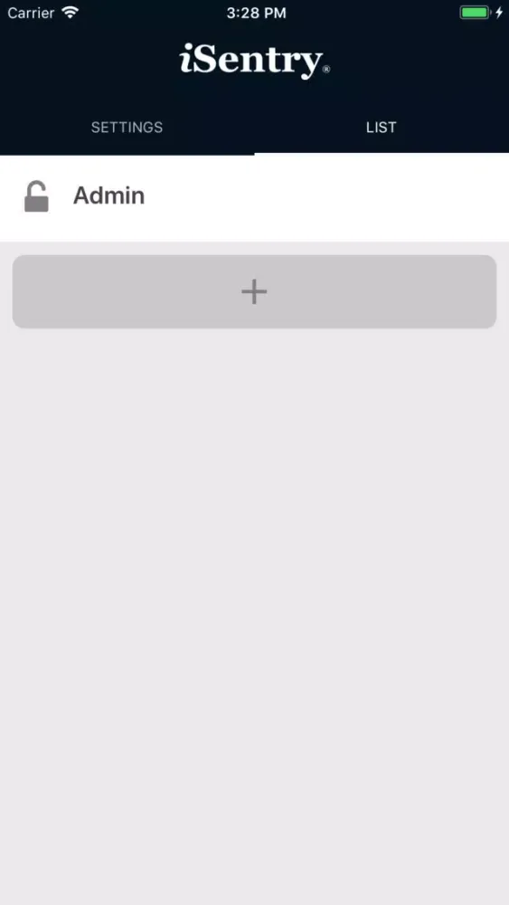 Screenshot di iSentry: INET