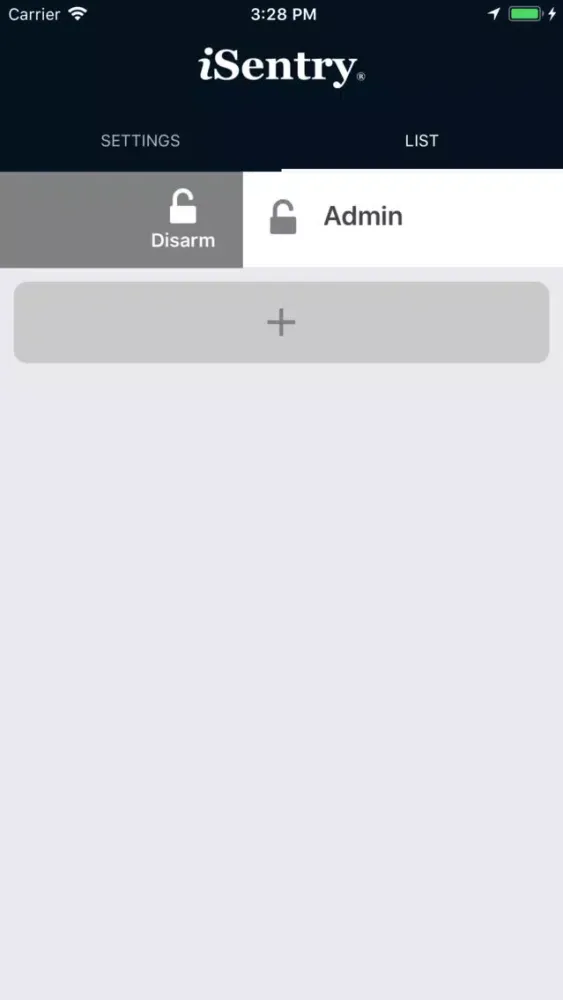 Screenshot di iSentry: INET