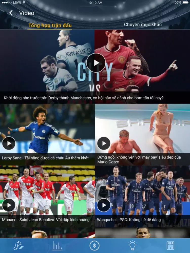 تصاویر LiveScore.vn - Truc tiep ket qua bong da iPad 