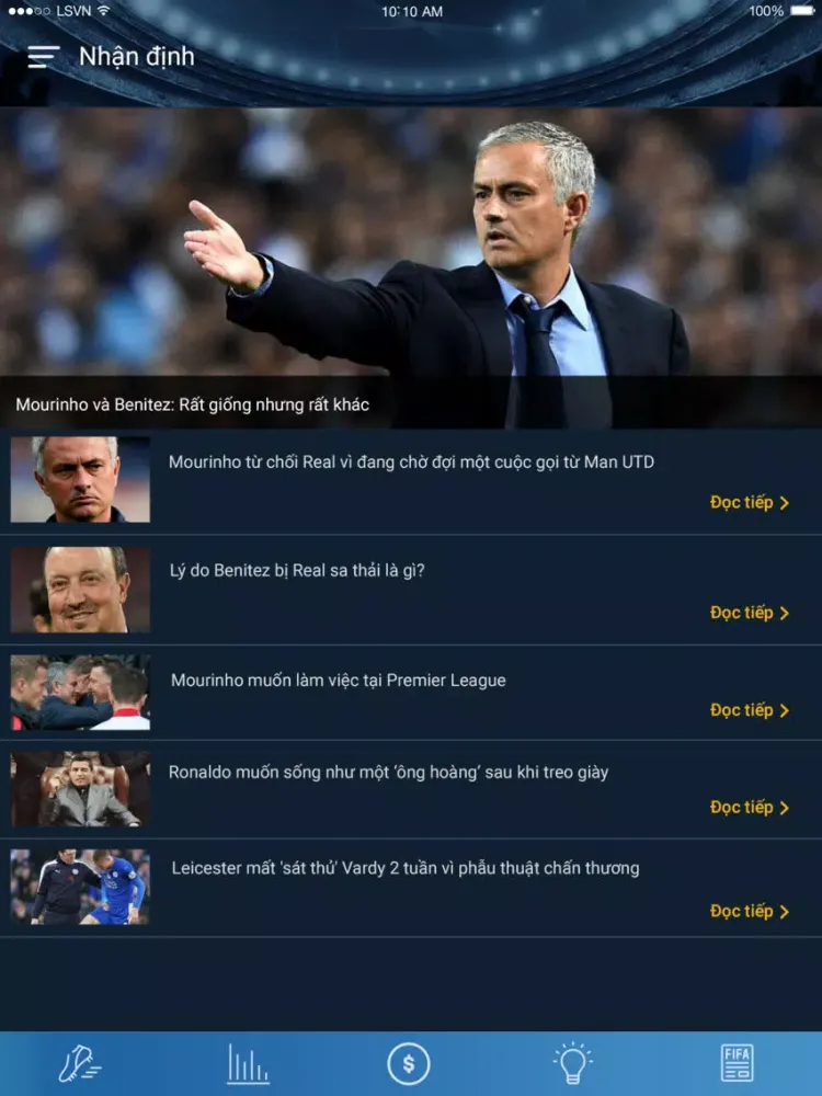 تصاویر LiveScore.vn - Truc tiep ket qua bong da iPad 