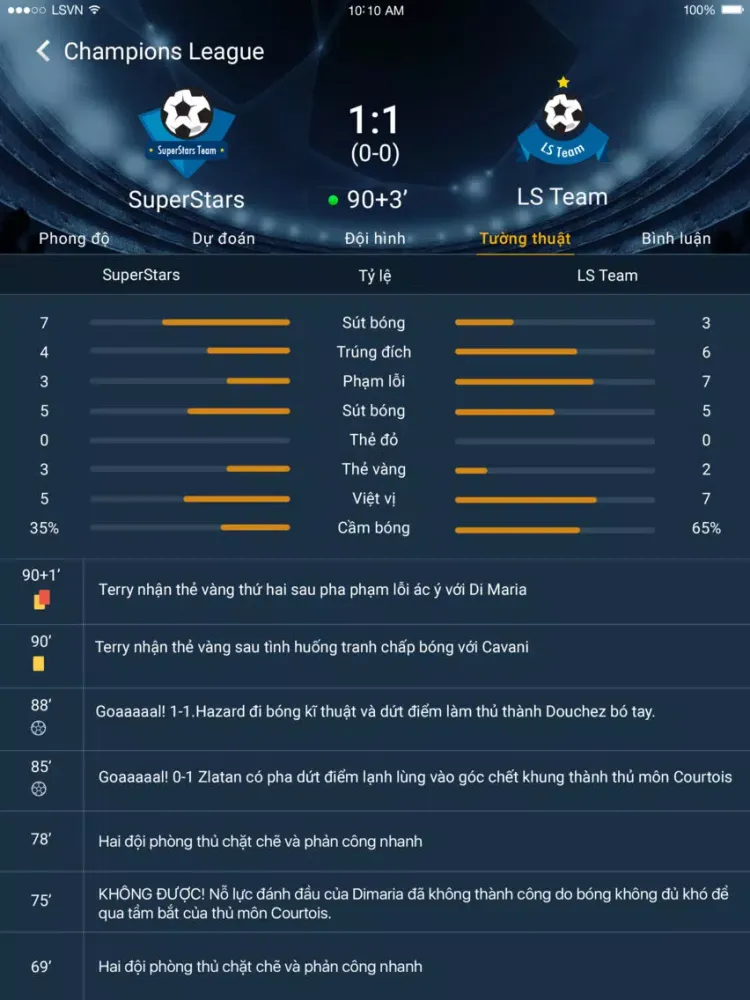 تصاویر LiveScore.vn - Truc tiep ket qua bong da iPad 