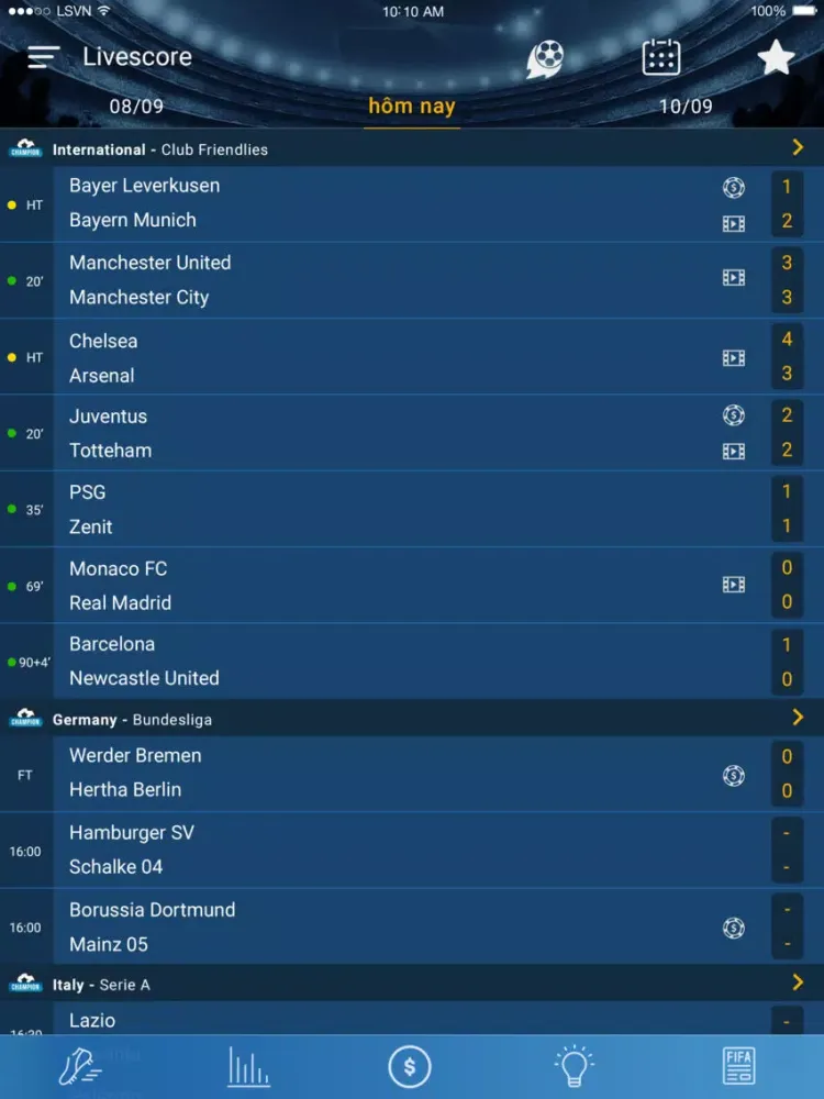 تصاویر LiveScore.vn - Truc tiep ket qua bong da iPad 