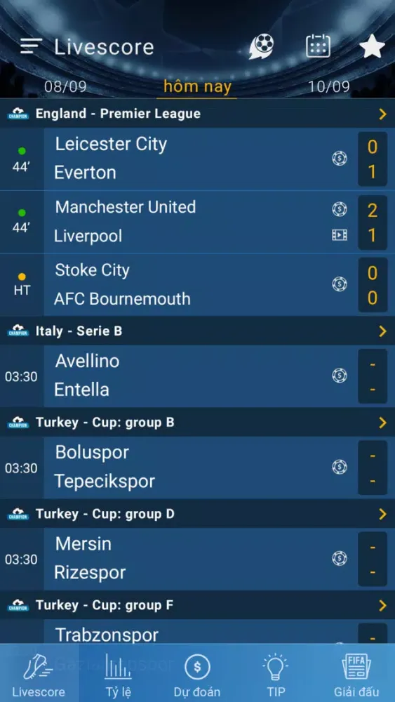تصاویر LiveScore.vn - Truc tiep ket qua bong da