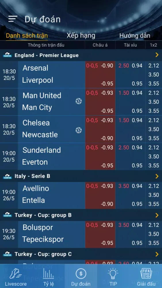 تصاویر LiveScore.vn - Truc tiep ket qua bong da