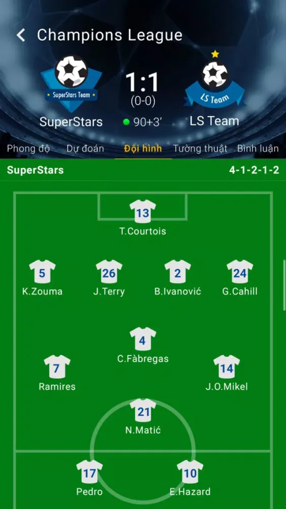تصاویر LiveScore.vn - Truc tiep ket qua bong da