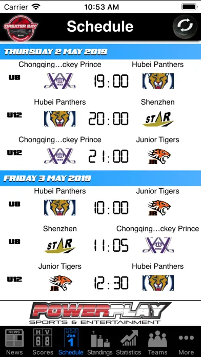 Tangkapan skrin Greater Bay Championships