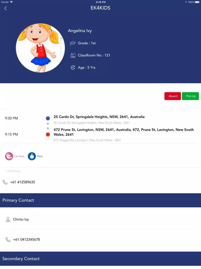 EK4KIDS Driver iPad  स्क्रीनशॉट