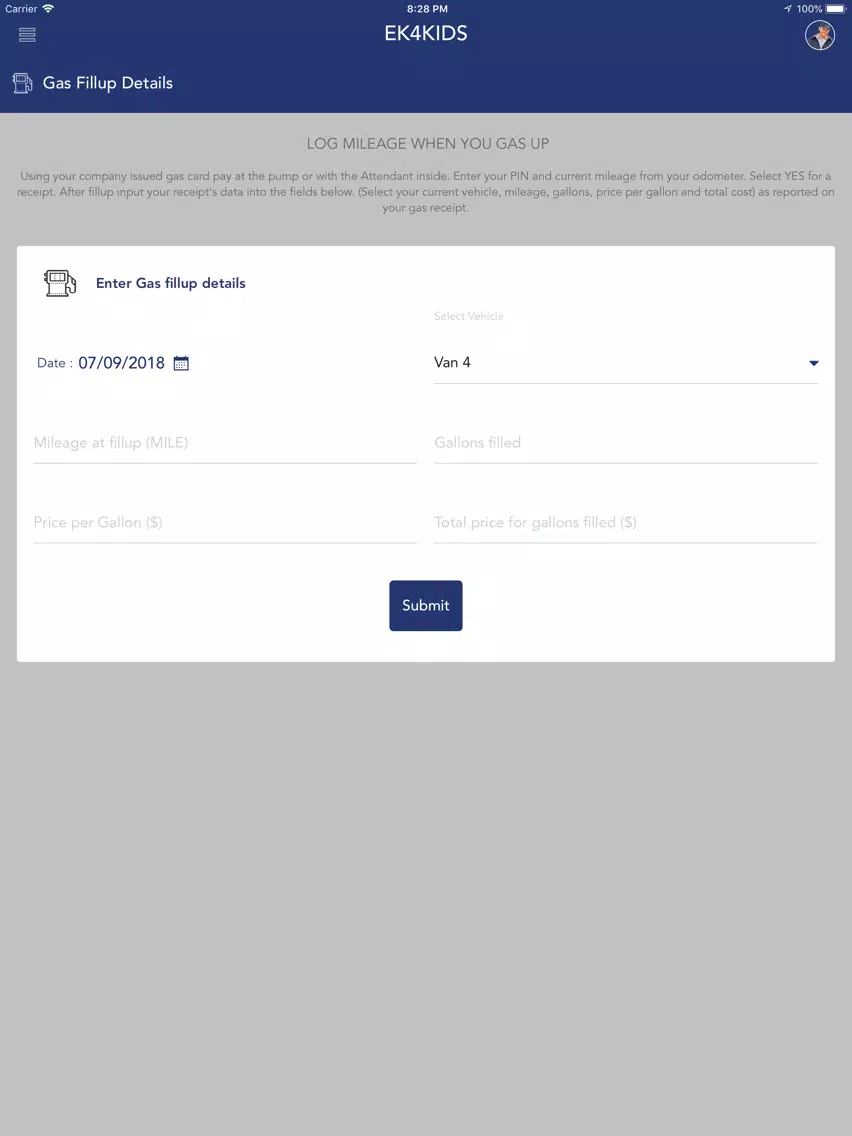 EK4KIDS Driver iPad  स्क्रीनशॉट
