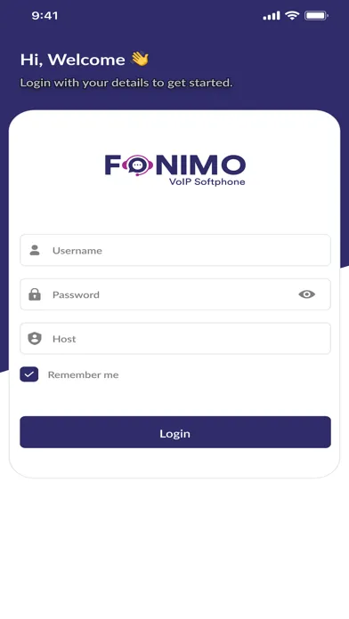 Fonimo VoIP Softphone سکرین شاٹس