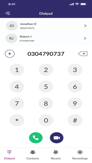 Fonimo VoIP Softphone سکرین شاٹس