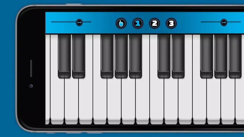 ภาพหน้าจอของ iPiano - A Virtual Keyboard