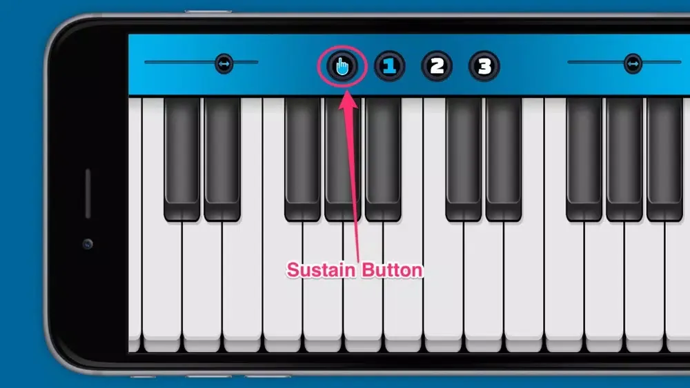 ภาพหน้าจอของ iPiano - A Virtual Keyboard