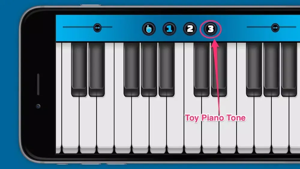 ภาพหน้าจอของ iPiano - A Virtual Keyboard