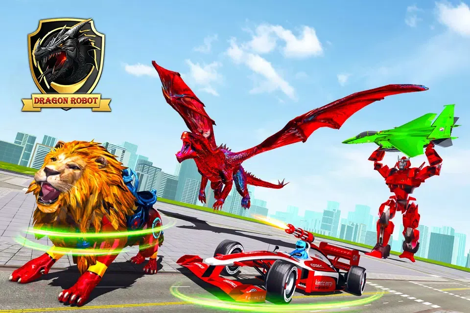 Dragon Robot - Car Robot Game 스크린샷