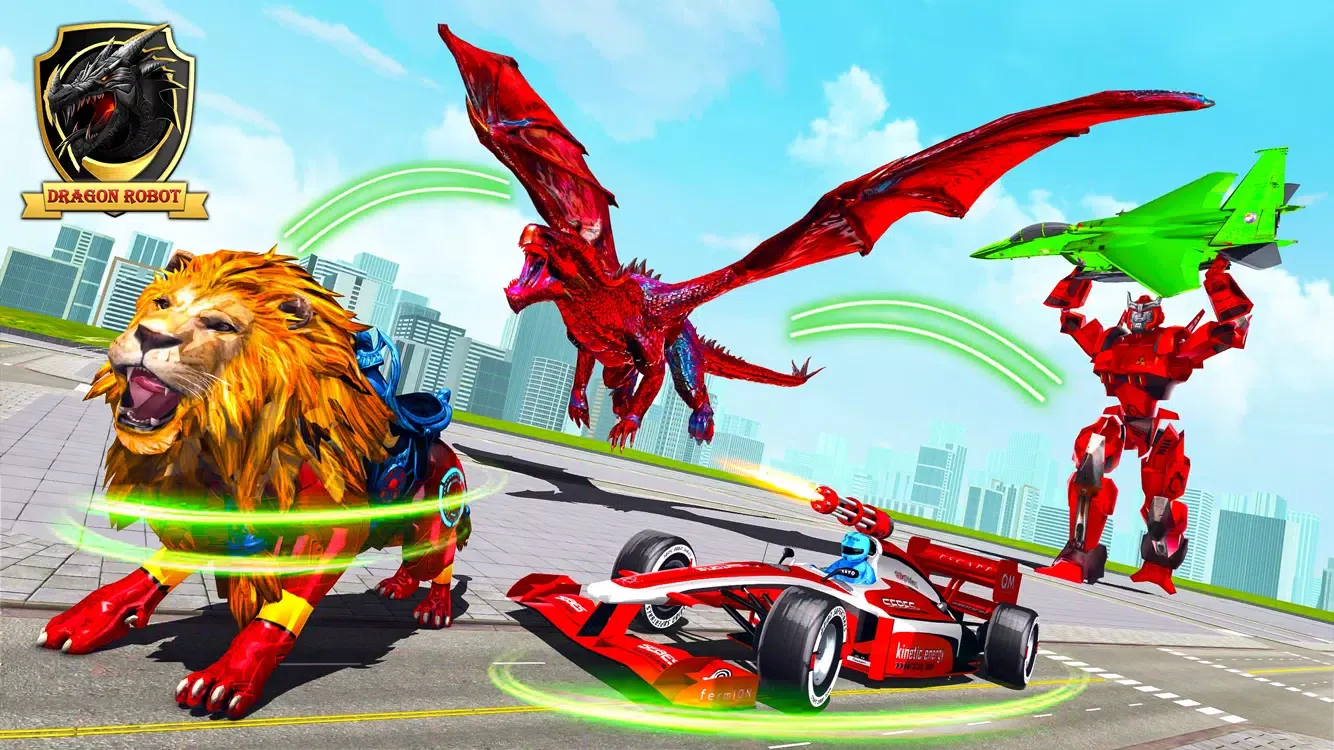 Dragon Robot - Car Robot Game 스크린샷