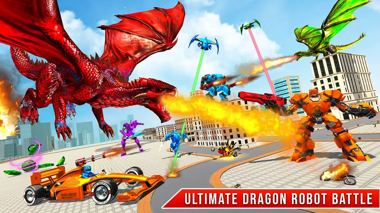 Dragon Robot - Car Robot Game 스크린샷