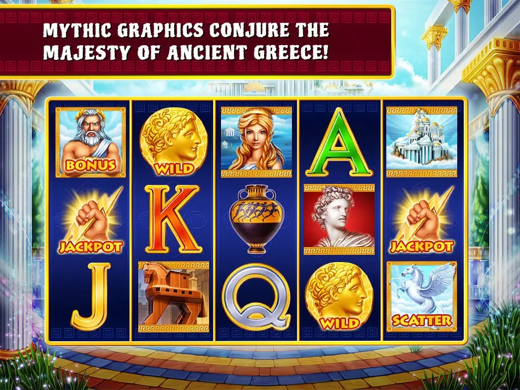Mythology Free Slots iPad  Screenshots