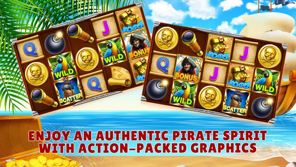Capturas de tela do Slots Pirates Treasure - Free Slot Machine Game