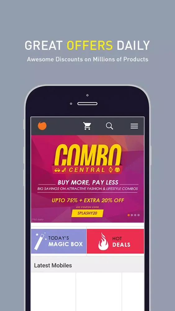 Tangkapan layar Infibeam Online Shopping App