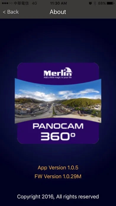 ภาพหน้าจอของ PanoCam-360