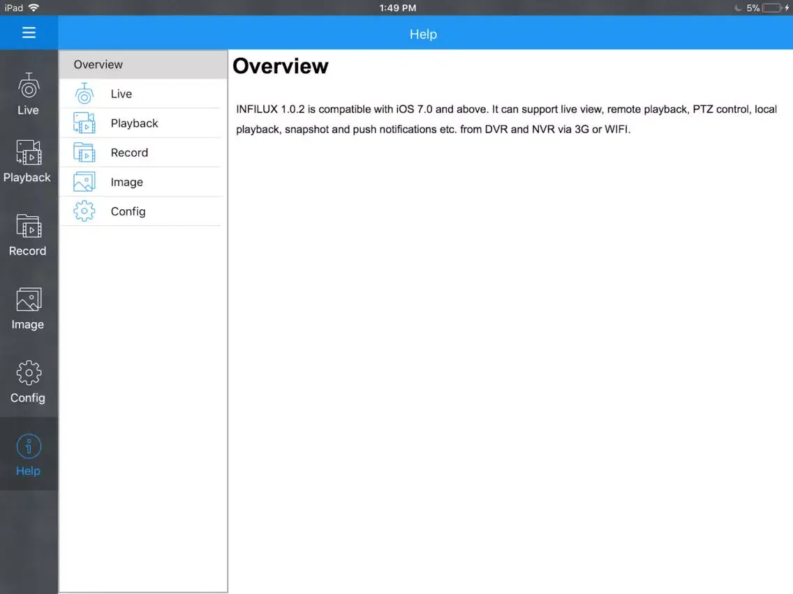 INFILUX iPad  スクリーンショット