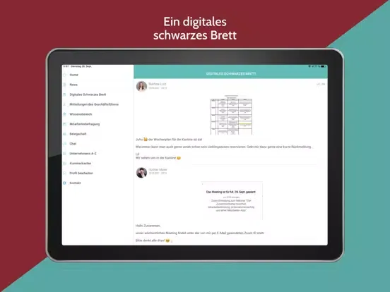 MyCompany-App iPad  Screenshots