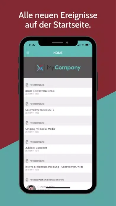 MyCompany-App Screenshots