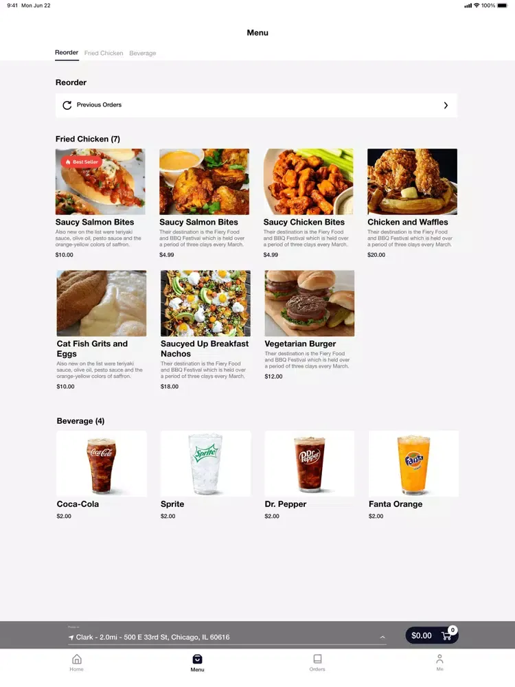 Saucy Fried Chicken iPad 應用截圖