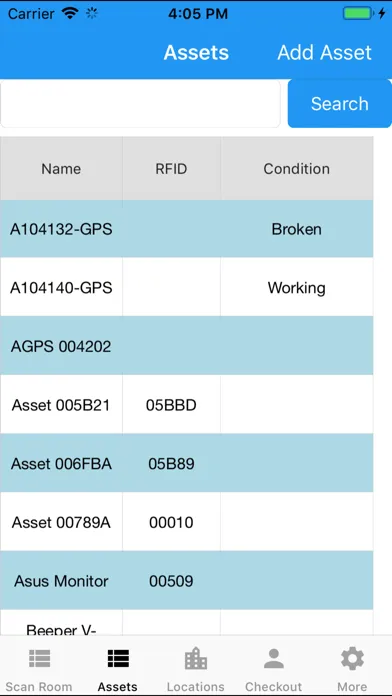 AssetWorx سکرین شاٹس