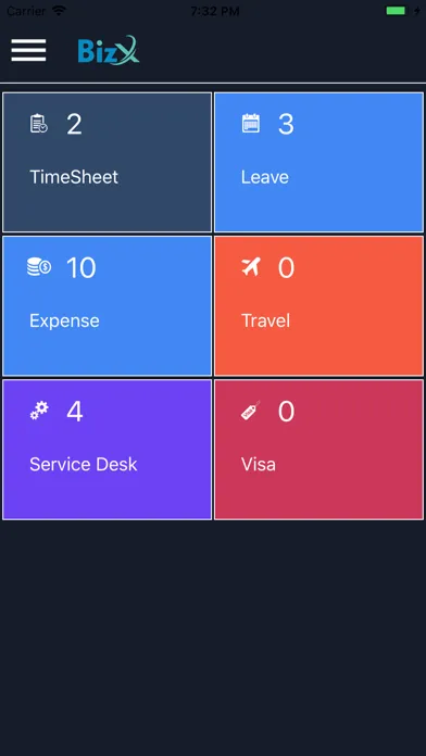 Ảnh chụp màn hình của ICS BizX