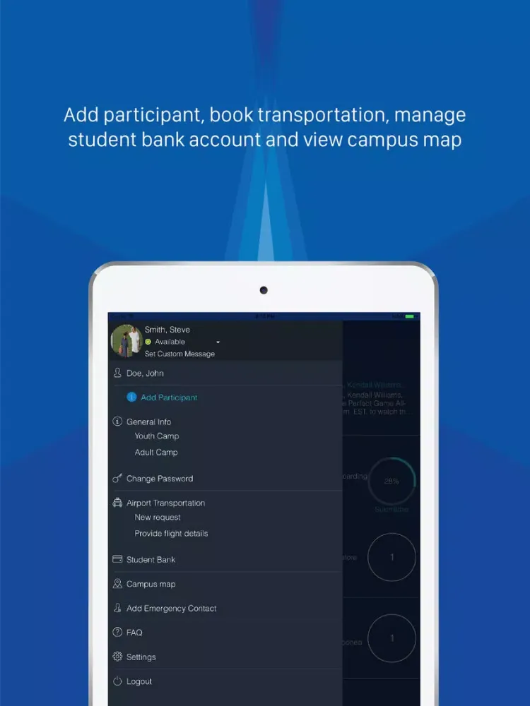 ภาพหน้าจอของ IMG Academy Connect iPad 