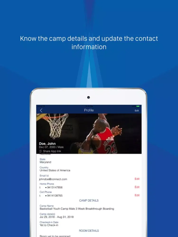 ภาพหน้าจอของ IMG Academy Connect iPad 