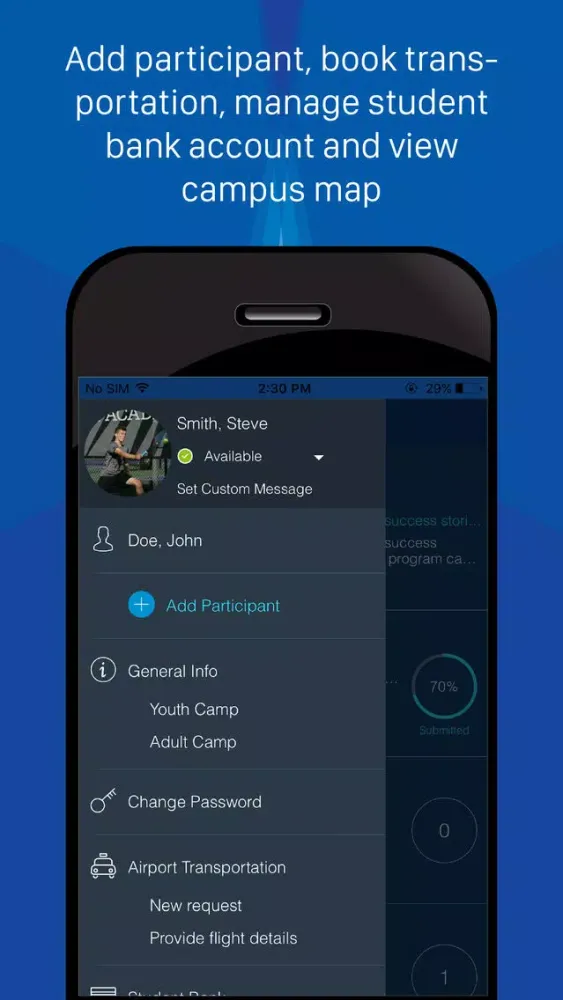 ภาพหน้าจอของ IMG Academy Connect