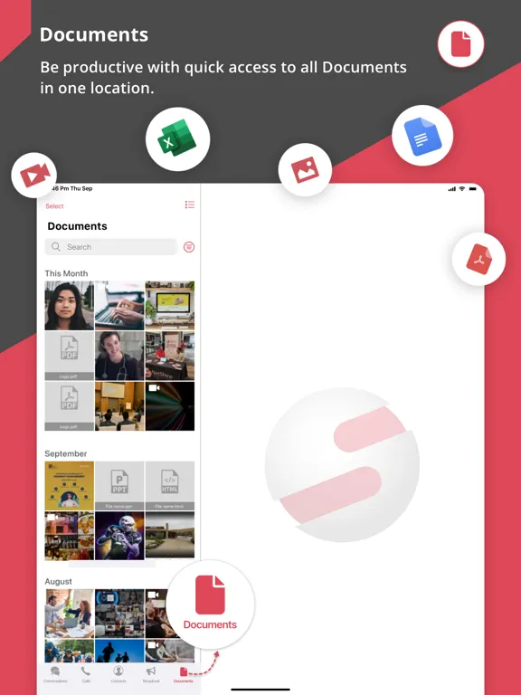 NetSfere Secure Messaging iPad 应用截图