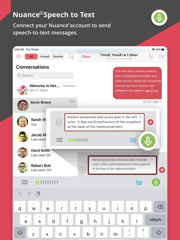 NetSfere Secure Messaging iPad 应用截图