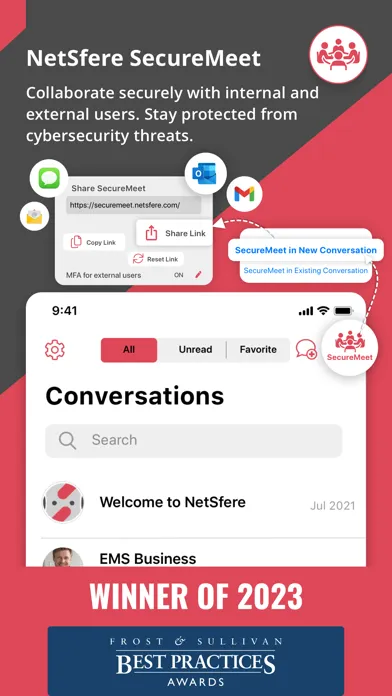 NetSfere Secure Messaging应用截图